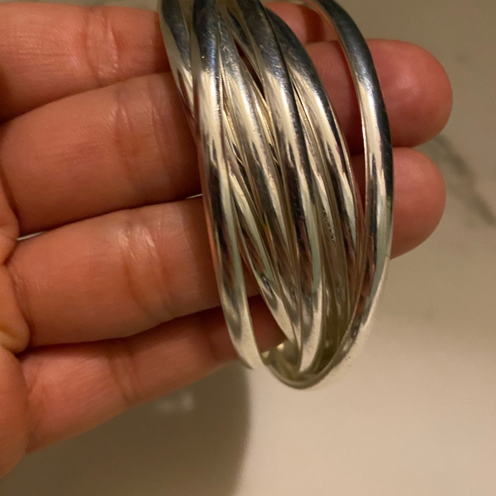 Silver Bundle Bracelets - image 3